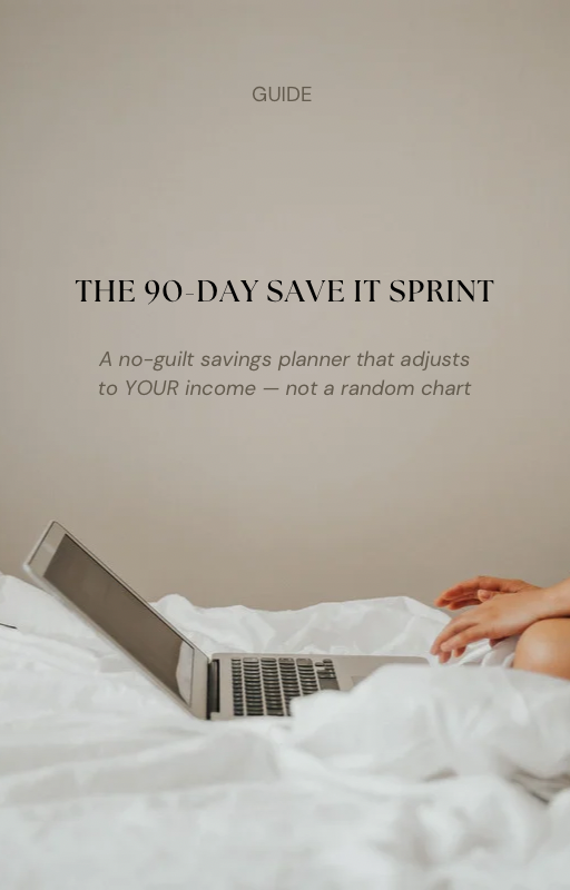 The 90-Day Save It Sprint — Printable Savings Planner